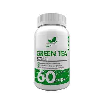 NaturalSupp - Экстракт зеленого чая 400мг (Green Tea), 60 капсул