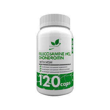 NaturalSupp - Глюкозамин Хондроитин МСМ (Glucosamine Chondroitin MSM), 120 капсул