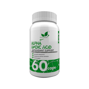 NaturalSupp - Альфа-липоевая кислота (Alpha Lipoic Acid), 60 капсул