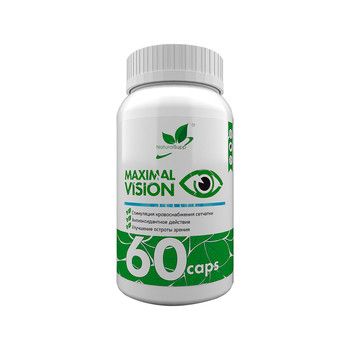 NaturalSupp - Комплекс для зрения Maximal Vision, 60 капсул